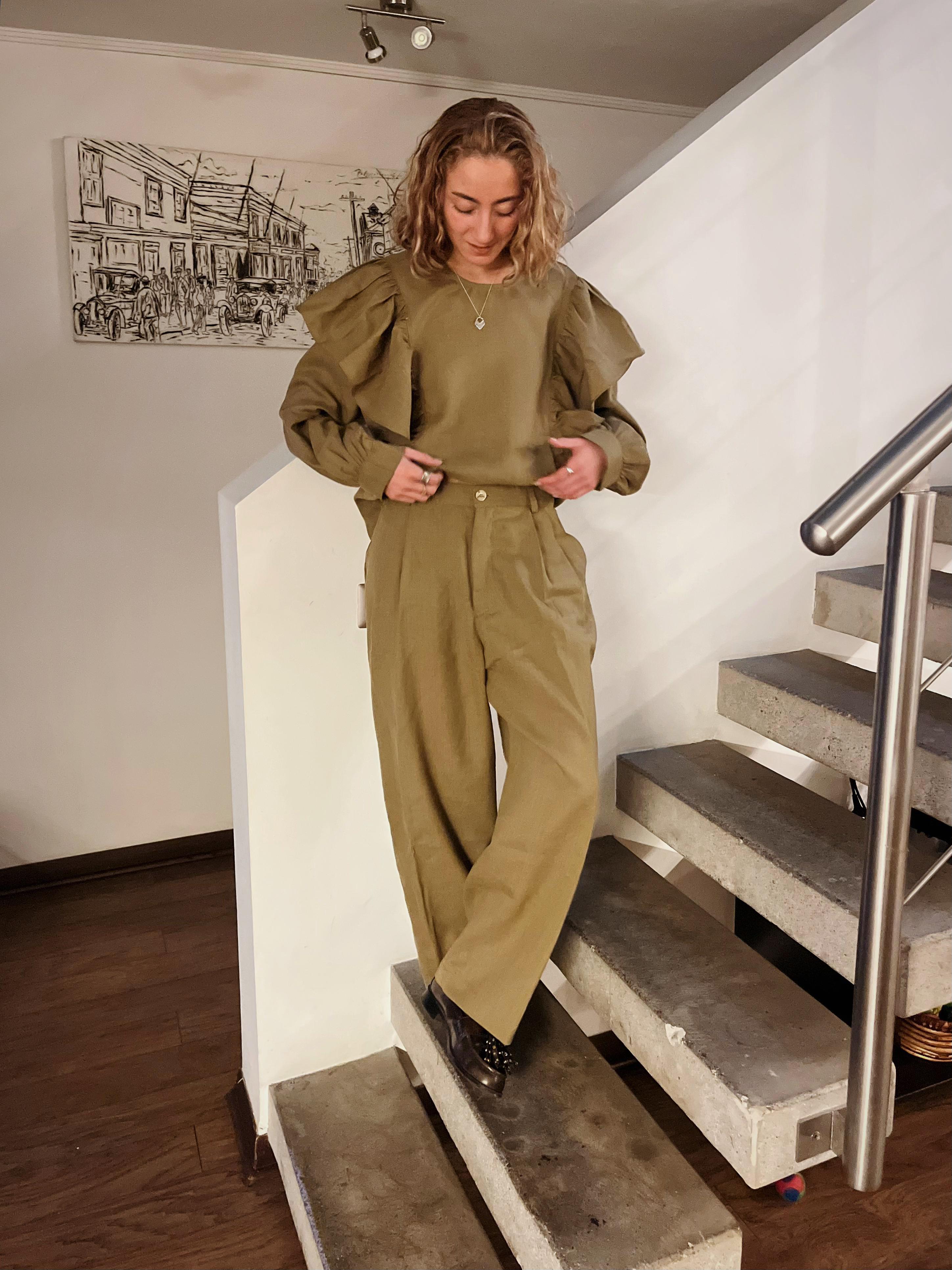PANTALÓN  OLIVA